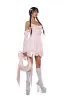 Fairy Delights Ruffled Handkerchief Dress - Pink sold by Dolls Kill