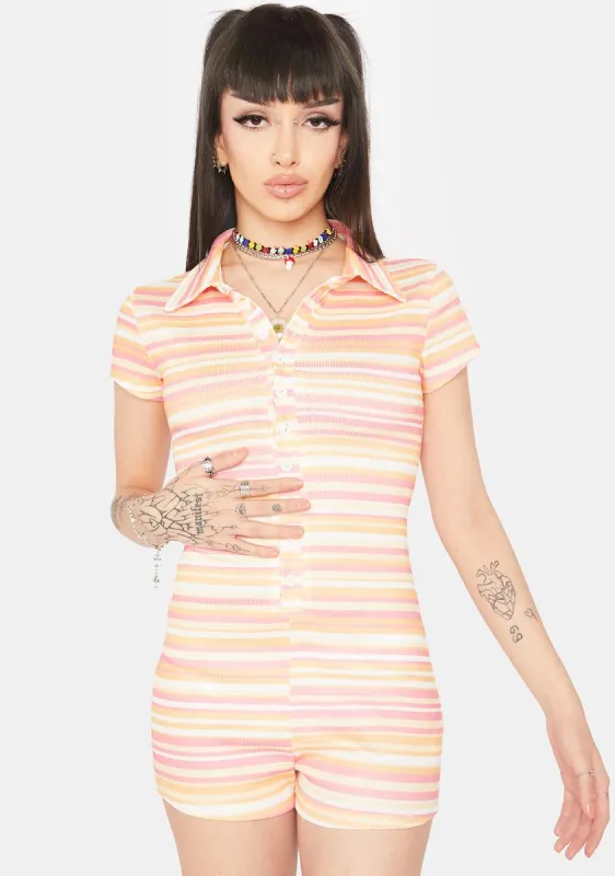 Hyped For Stripes Romper sold by Dolls Kill