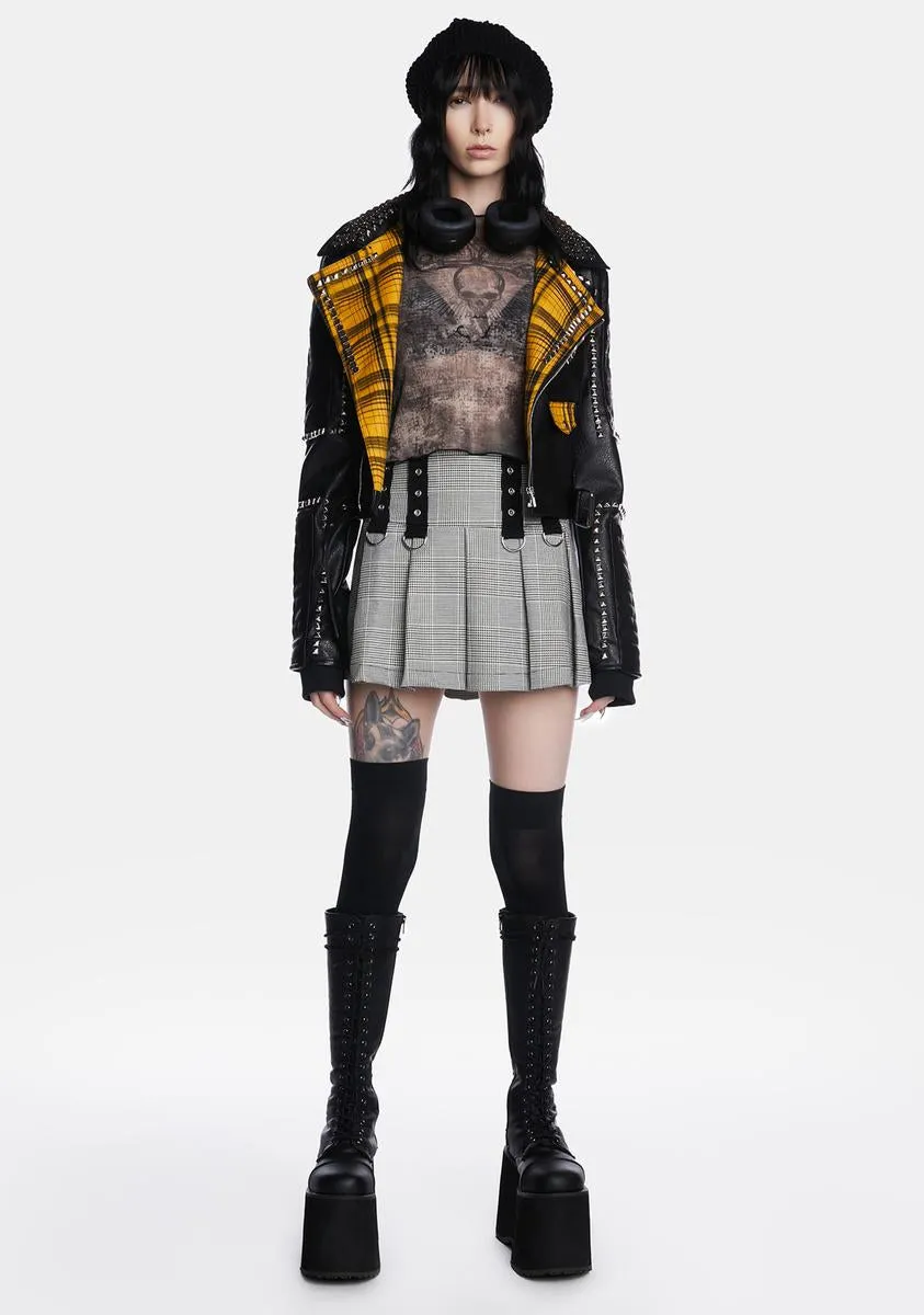 Skull Smash Contrast Mesh Top sold by Dolls Kill product image thumbnail 3