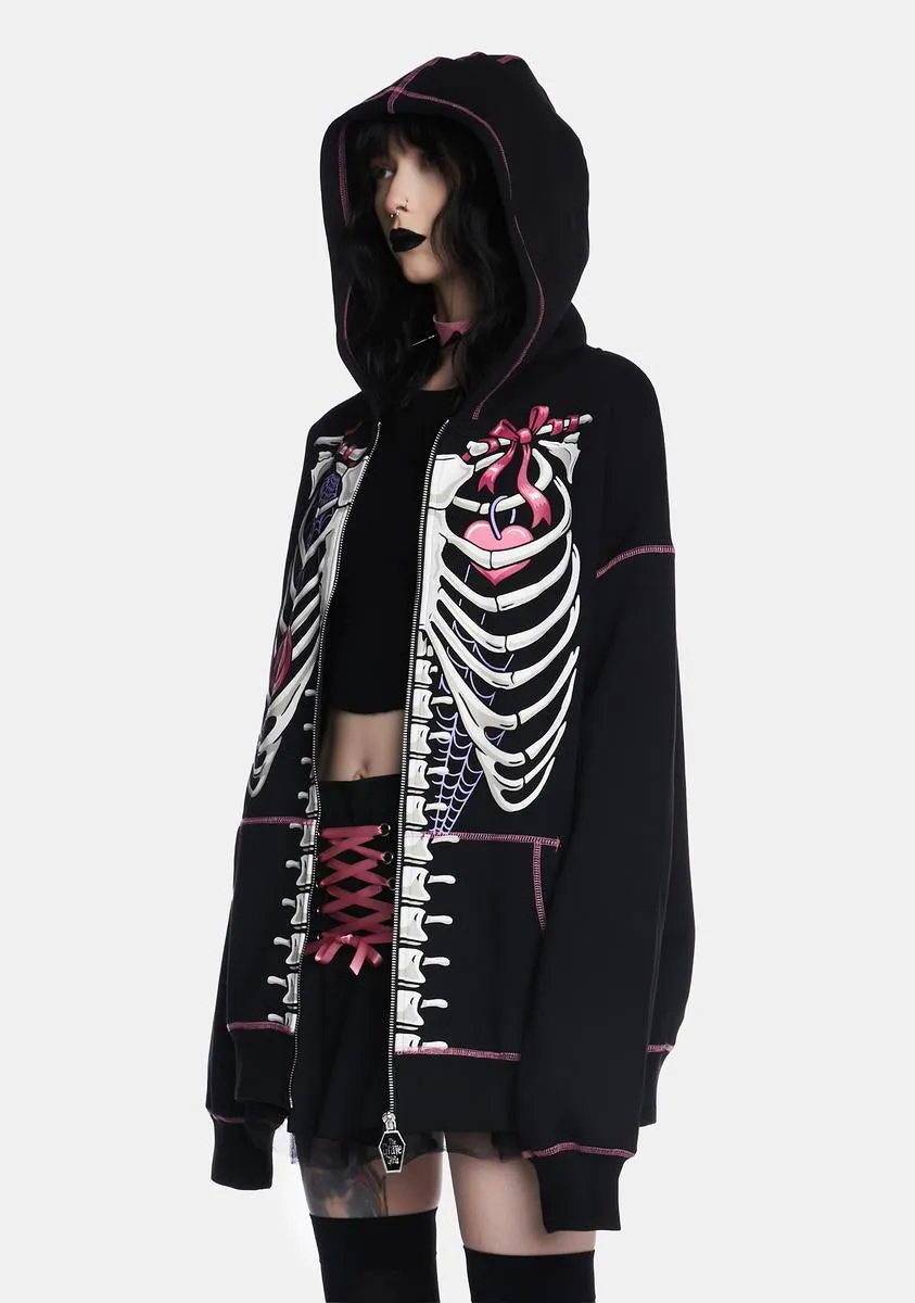 Spoiled And Rotten Zip-Up Hoodie sold by Dolls Kill product image thumbnail 2