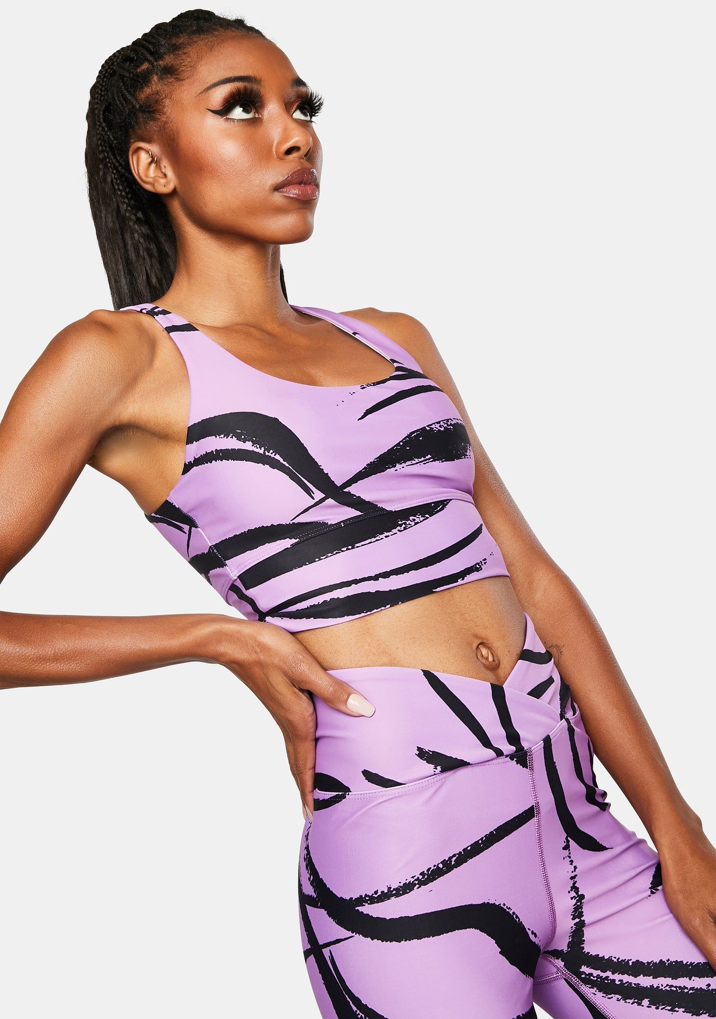 Abstract Gym Sports Bra sold by Dolls Kill