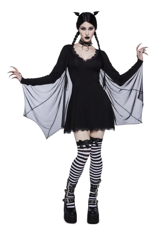 Bashful Bat Costume Dress sold by Dolls Kill