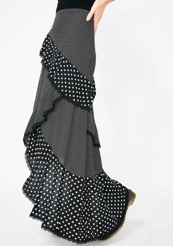 Not Playin Midi Skirt sold by Dolls Kill