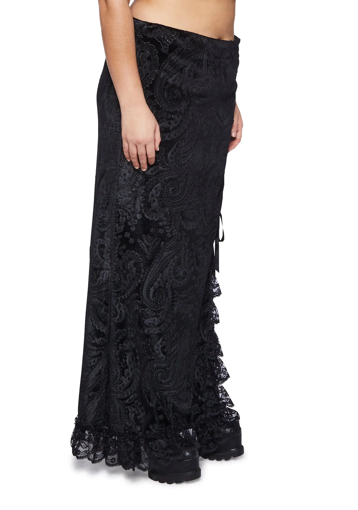 Plus Veiled Sorrows Maxi Skirt sold by Dolls Kill product image thumbnail 3