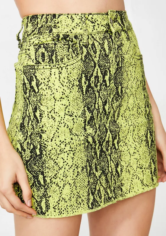 Atomic Lady Danger Mini Skirt sold by Dolls Kill