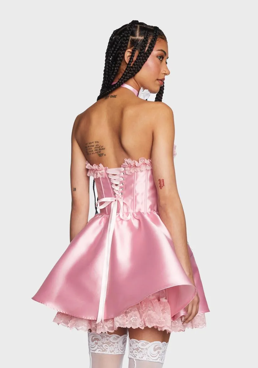 Forever Fancy Corset Dress - Pink sold by Dolls Kill product image thumbnail 4