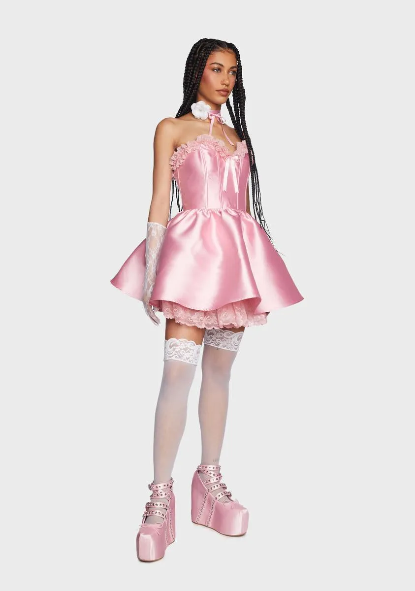 Forever Fancy Corset Dress - Pink sold by Dolls Kill product image thumbnail 5