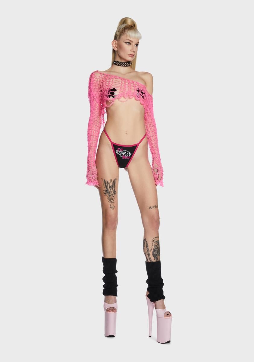 Cry Baby Choker Thong Panty sold by Dolls Kill product image thumbnail 5