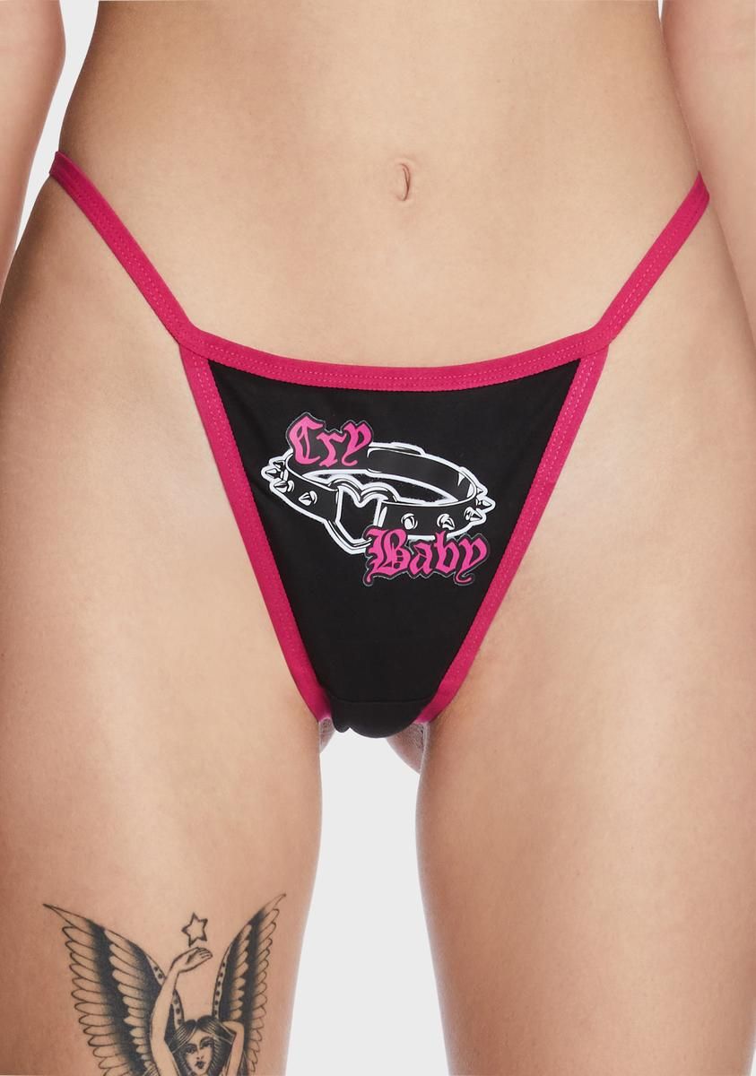 Cry Baby Choker Thong Panty sold by Dolls Kill product image thumbnail 2