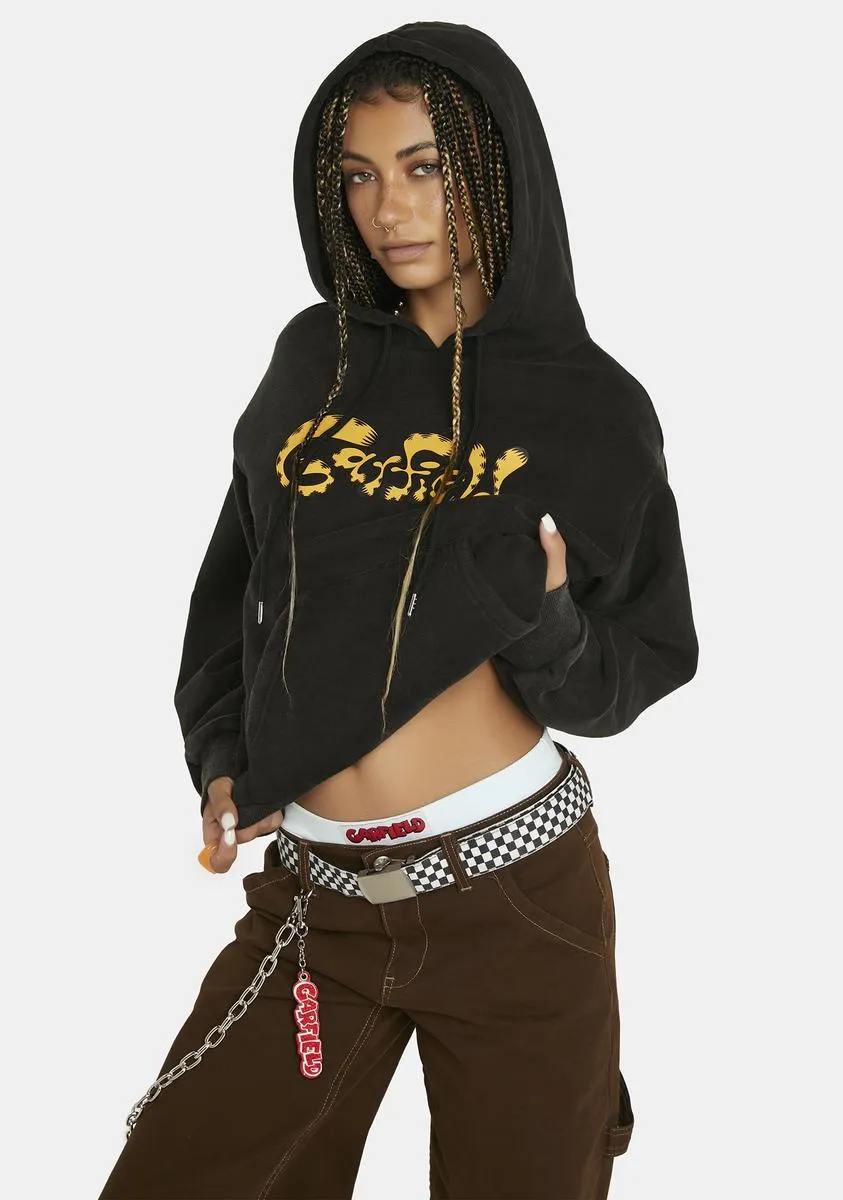 Good Cat Bad Cat Fleece Hoodie sold by Dolls Kill product image thumbnail 4