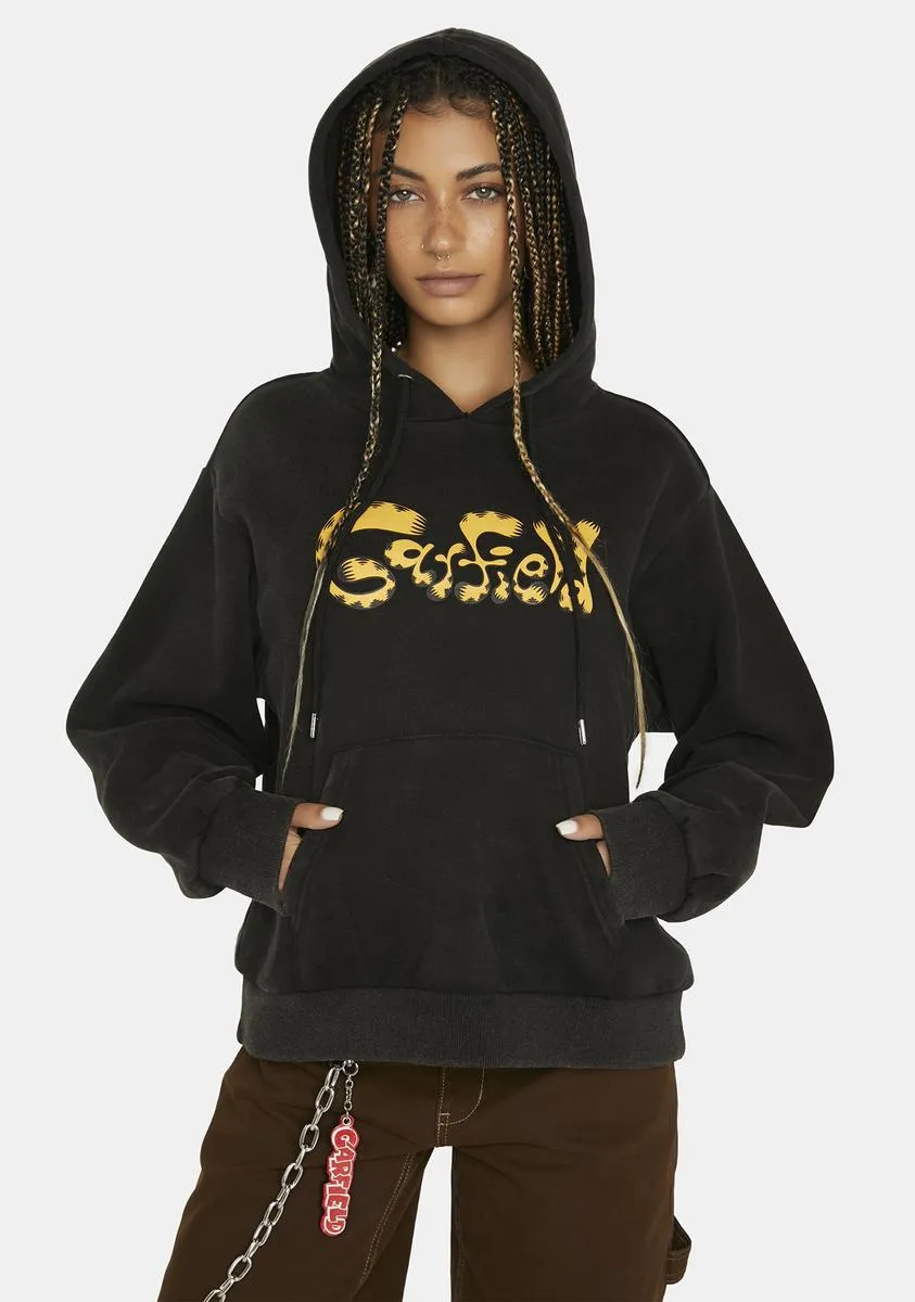 Good Cat Bad Cat Fleece Hoodie sold by Dolls Kill