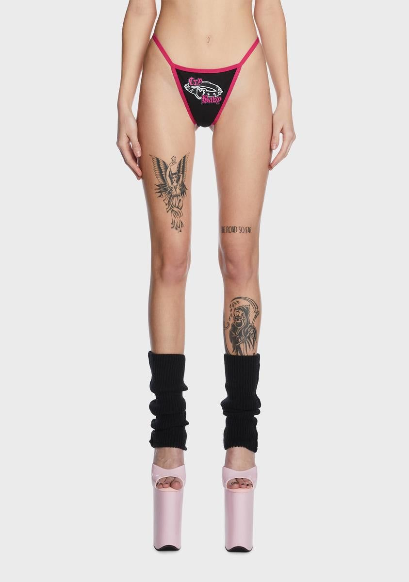 Cry Baby Choker Thong Panty sold by Dolls Kill