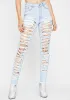 Torn Up Skinny Jeans sold by Dolls Kill