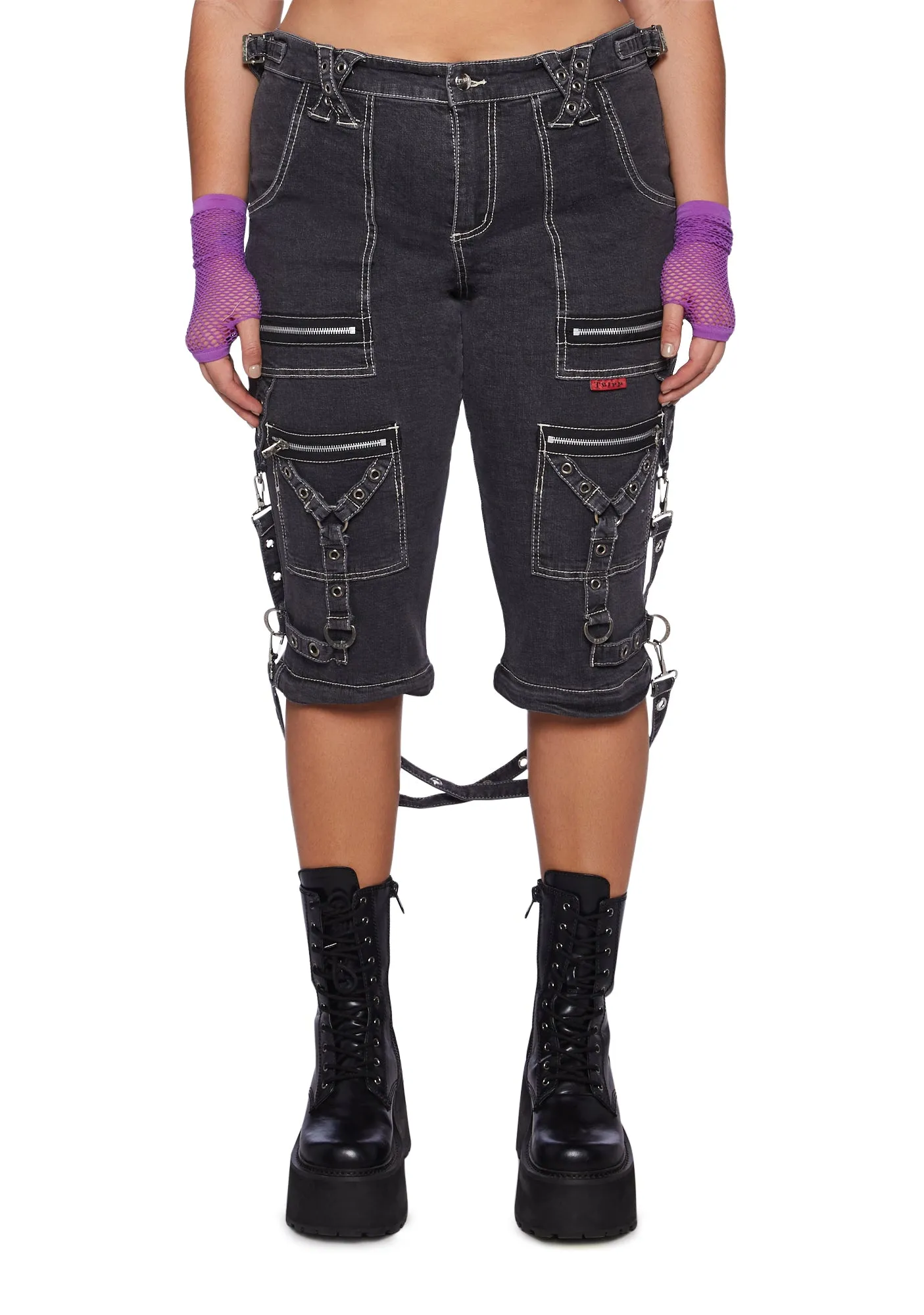Plus Zip to Zip Pants - Black Denim sold by Dolls Kill product image thumbnail 5