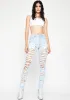 Torn Up Skinny Jeans sold by Dolls Kill