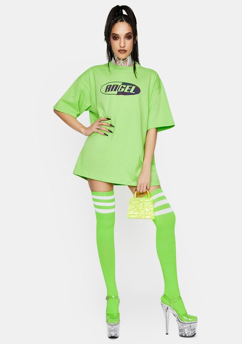 Angel Reflective Oversized Graphic Tee sold by Dolls Kill product image thumbnail 3
