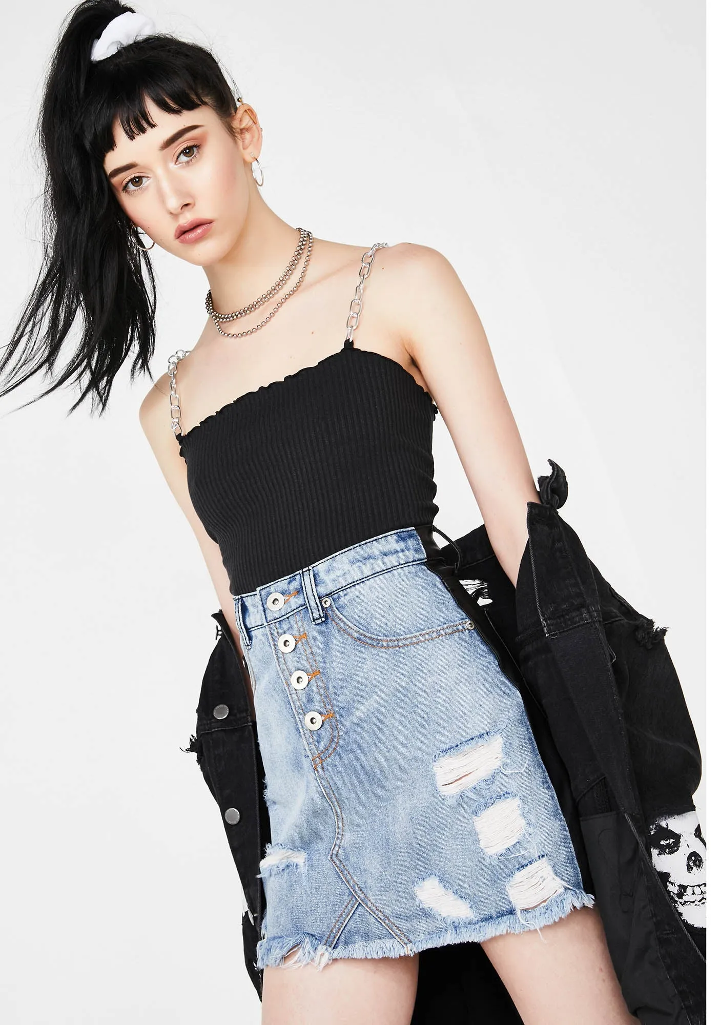 Sucks To Suck Two Tone Skirt sold by Dolls Kill product image thumbnail 4