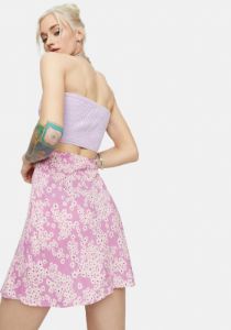 Hello Spring Floral Mini Skirt sold by Dolls Kill
