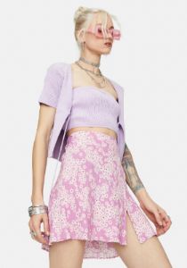 Hello Spring Floral Mini Skirt sold by Dolls Kill