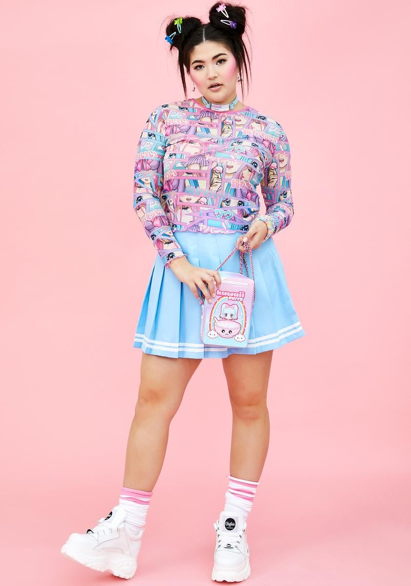 My Comic Scene Cutie Mesh Top sold by Dolls Kill product image thumbnail 3