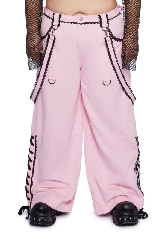 Plus Stay Cute Cargo Pants sold by Dolls Kill