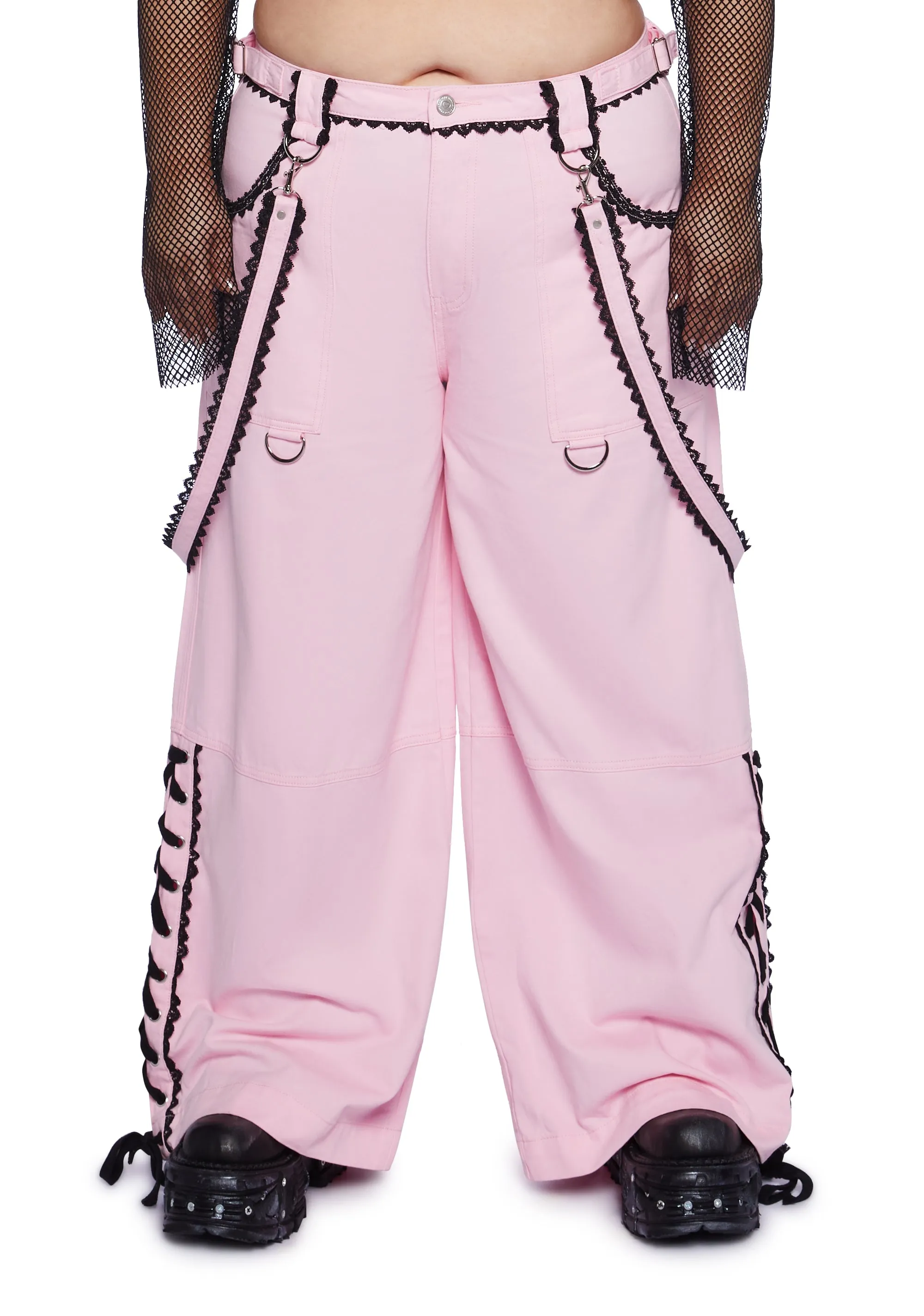 Plus Stay Cute Cargo Pants sold by Dolls Kill