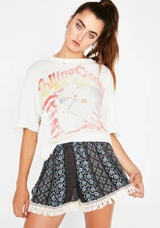Natural Beauty Pattern Shorts sold by Dolls Kill