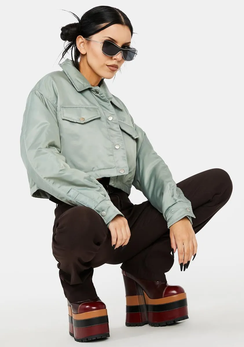 Street Smarts Cropped Cargo Jacket sold by Dolls Kill product image thumbnail 2