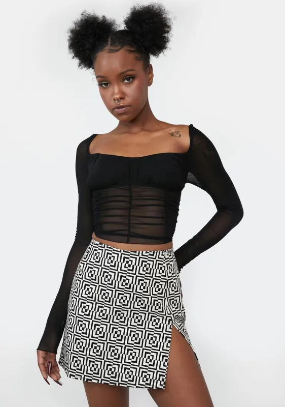 Late Sanctuary Secret Mesh Top sold by Dolls Kill