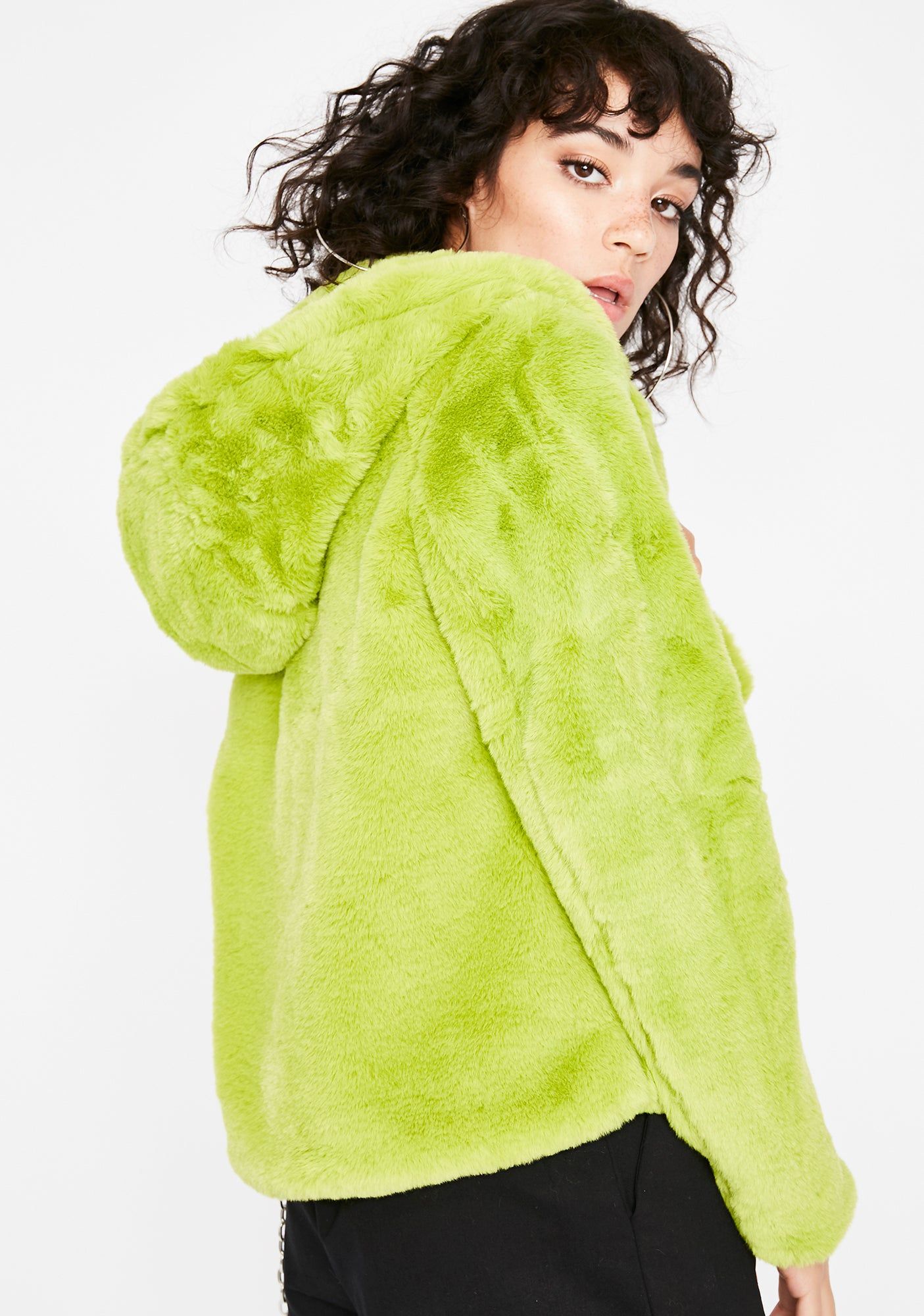 Biohazard Fuzzy Feelings Hooded Jacket sold by Dolls Kill product image thumbnail 4