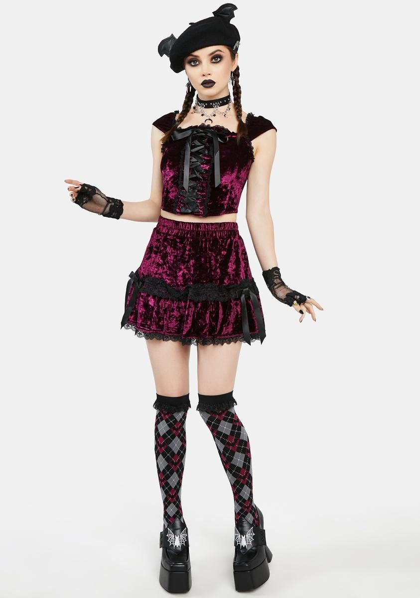 Batty For You Velvet Top sold by Dolls Kill product image thumbnail 2