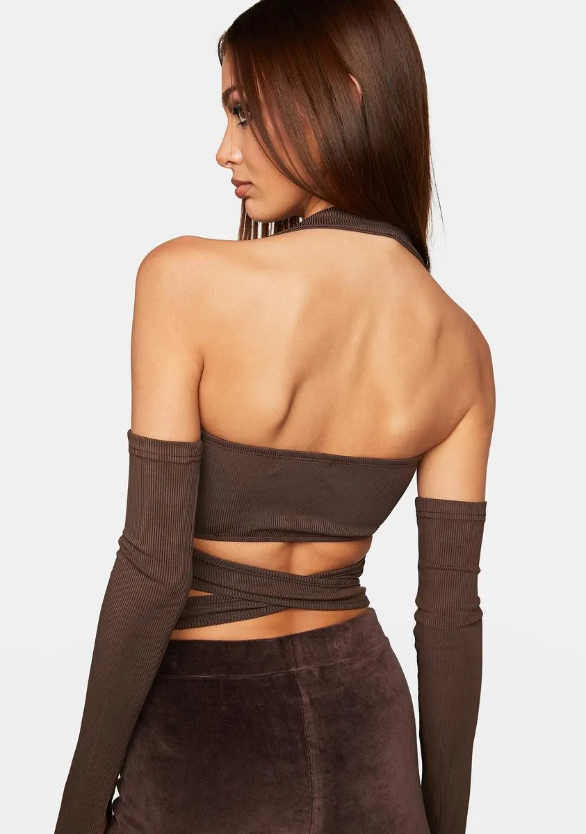 Dark Sweet Sleeve Halter Top sold by Dolls Kill product image thumbnail 4