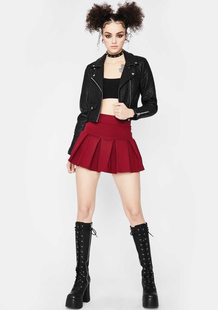 Lit Wicked Scholar Pleated Mini Skirt sold by Dolls Kill product image thumbnail 3