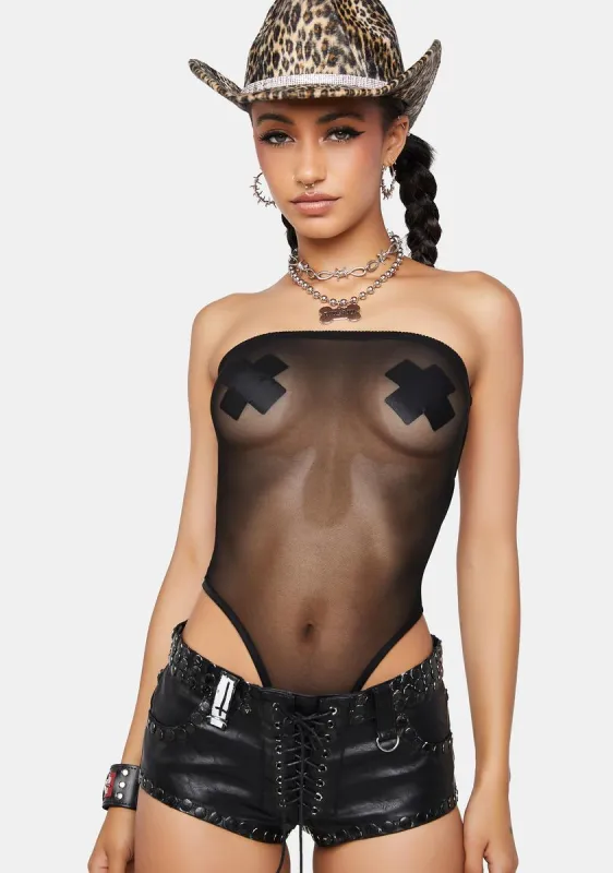 Ultimate Showdown Mesh Bodysuit sold by Dolls Kill