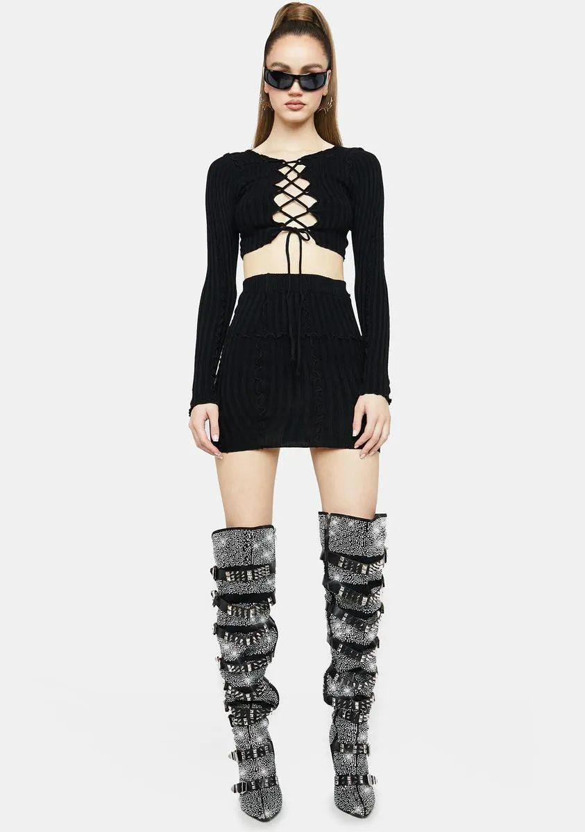 Got Your Attention Lace-Up Set sold by Dolls Kill product image thumbnail 3