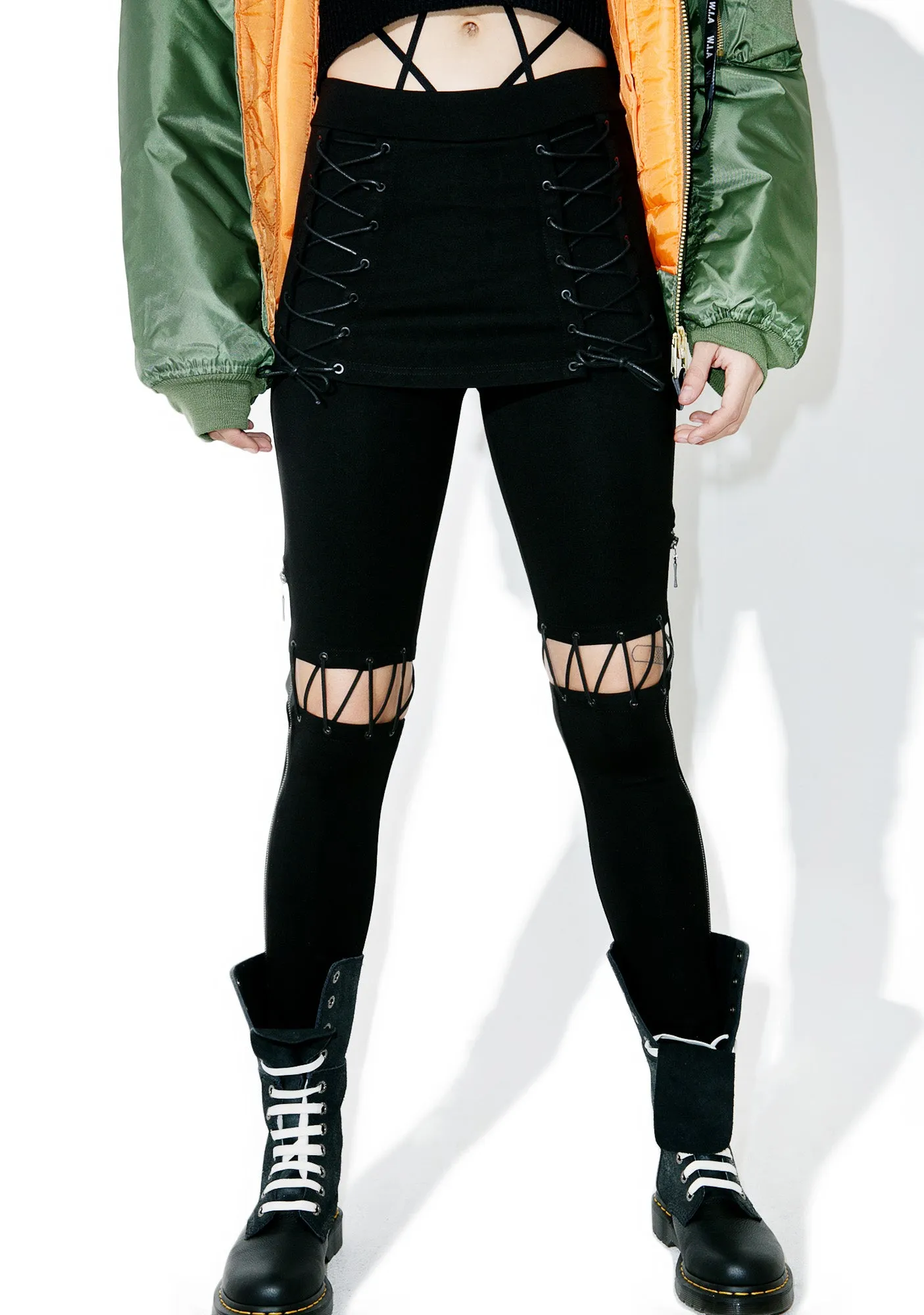 A Different Story Lace-Up Pants sold by Dolls Kill product image thumbnail 4