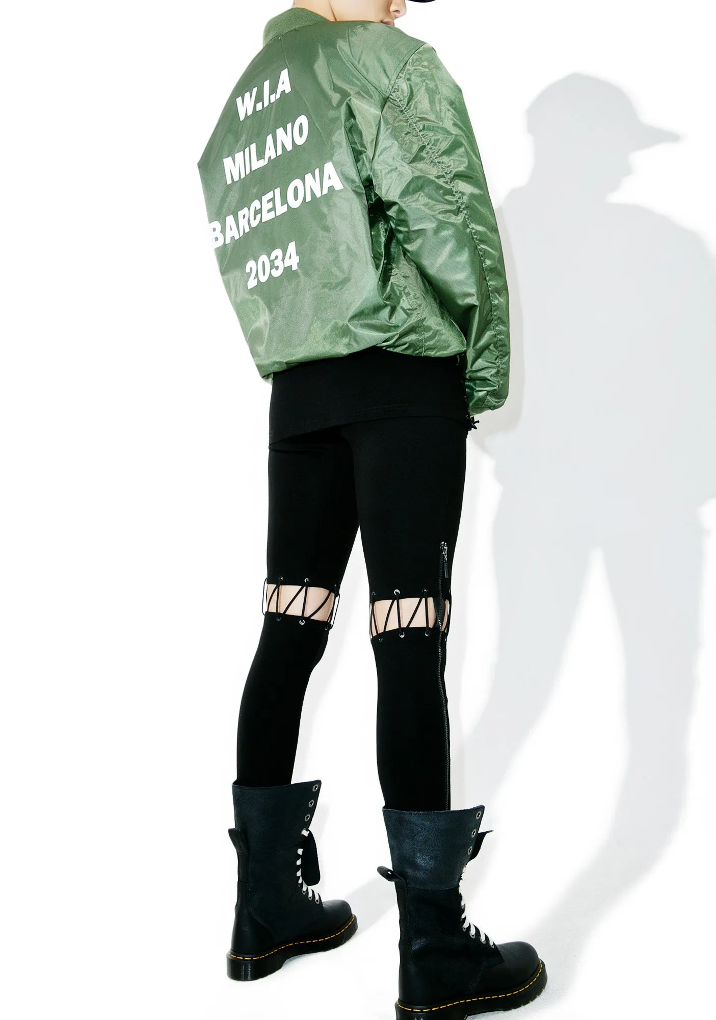 A Different Story Lace-Up Pants sold by Dolls Kill