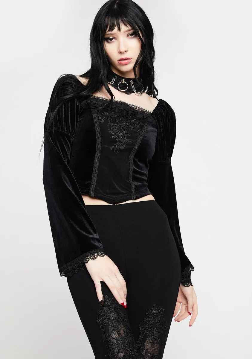 Victoria Gothic Court Top sold by Dolls Kill