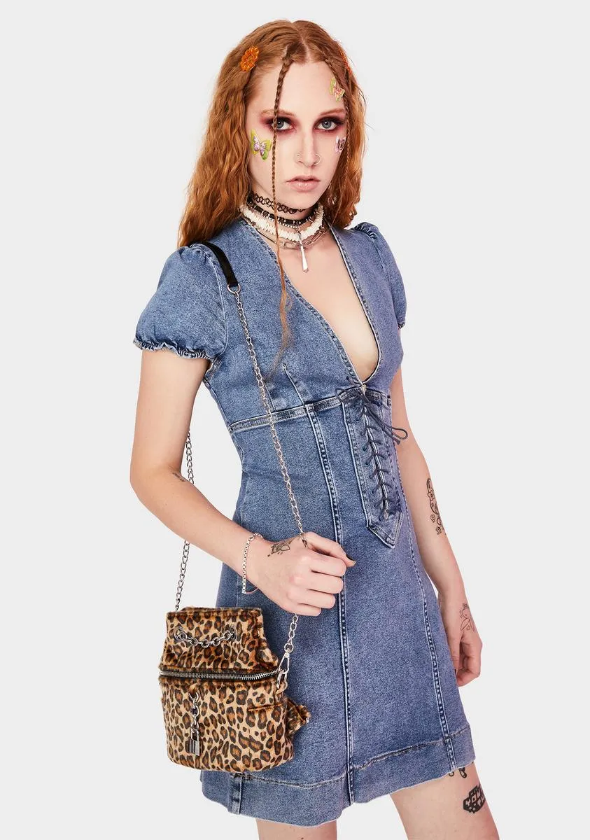 Something Sweet Denim Mini Dress sold by Dolls Kill product image thumbnail 2