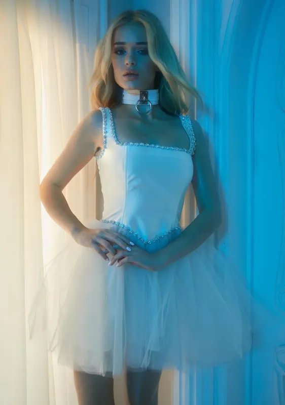 Polished Pirouette Corset Dress sold by Dolls Kill