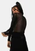 Long Sleeve Fishnet Top sold by Dolls Kill