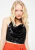 Onyx Wet Dreamin' Sequin Top sold by Dolls Kill