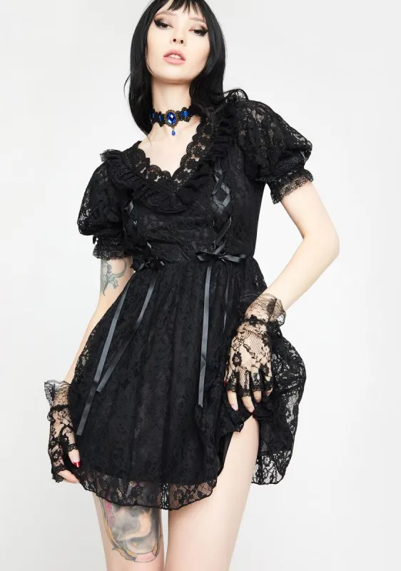 Sexy Lace Rope Rebel Dress sold by Dolls Kill