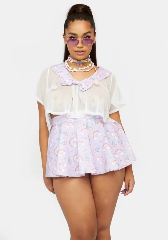 Plus Sailing Colors Skirt Set sold by Dolls Kill