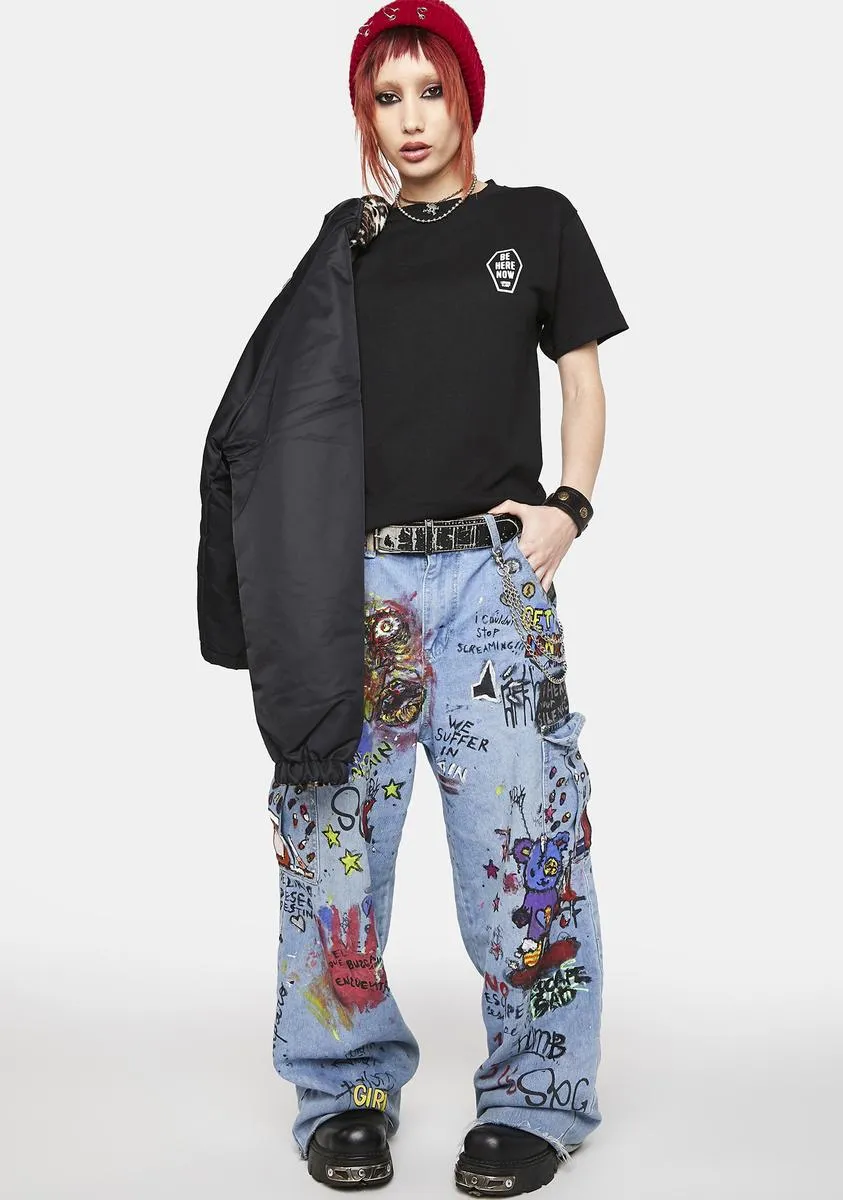 Be Here Now Graphic Tee sold by Dolls Kill product image thumbnail 4