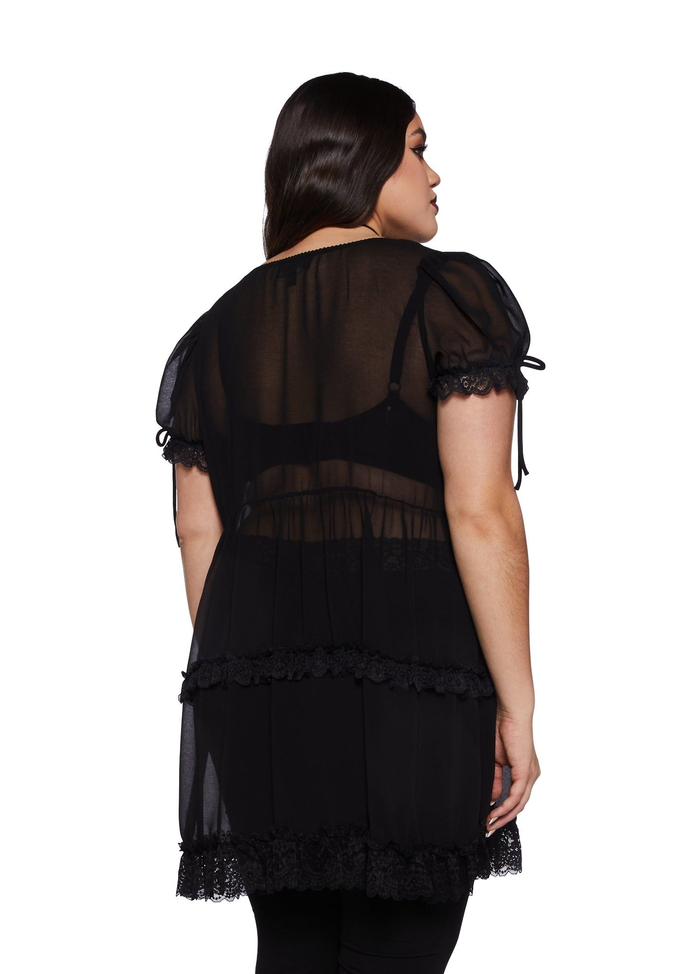 Plus Loves Moonlight Babydoll Dress sold by Dolls Kill product image thumbnail 4