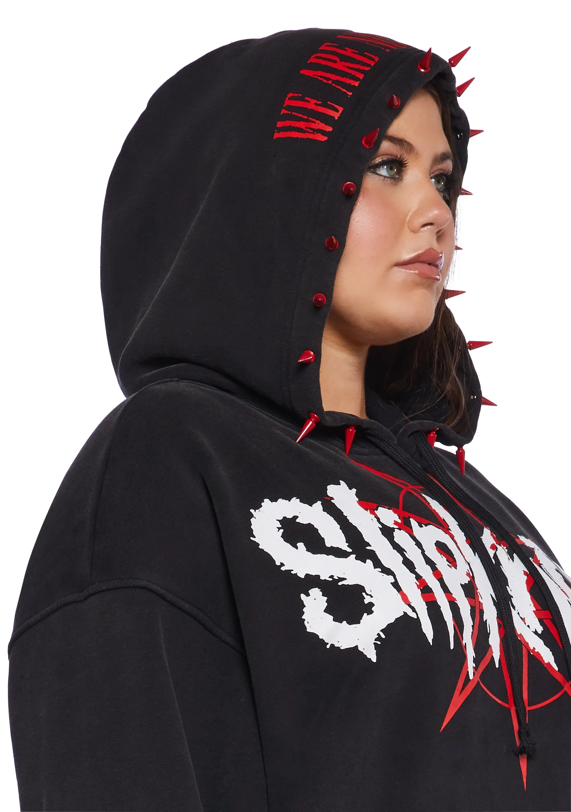 Plus Come Play Dying Graphic Hoodie sold by Dolls Kill product image thumbnail 5