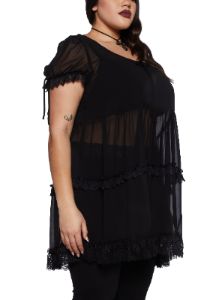 Plus Loves Moonlight Babydoll Dress sold by Dolls Kill