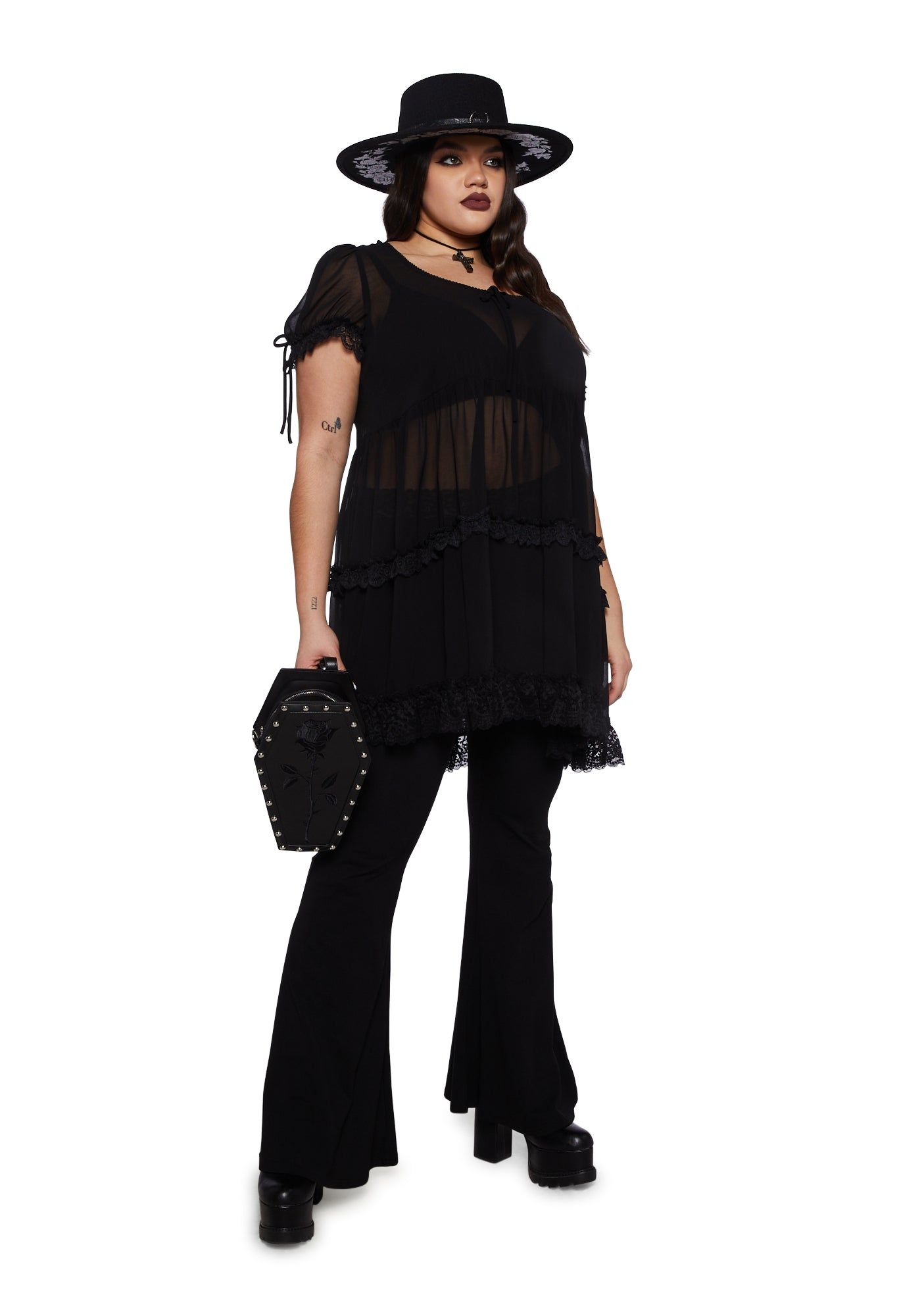 Plus Loves Moonlight Babydoll Dress sold by Dolls Kill product image thumbnail 2