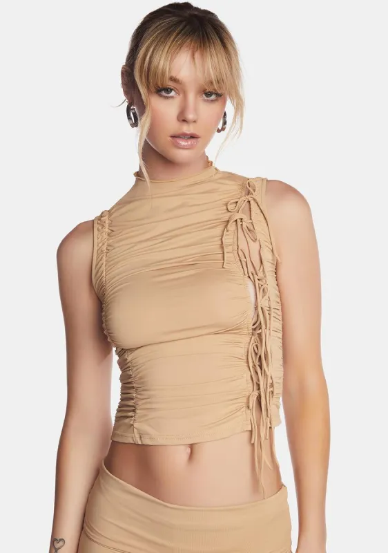 Lulu Tie Tank sold by Dolls Kill